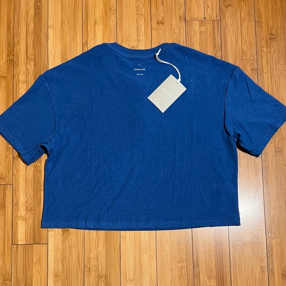NWT Everlane The Vintage Henley Hemp Tee Deep Blue Size S - Picture 7 of 15